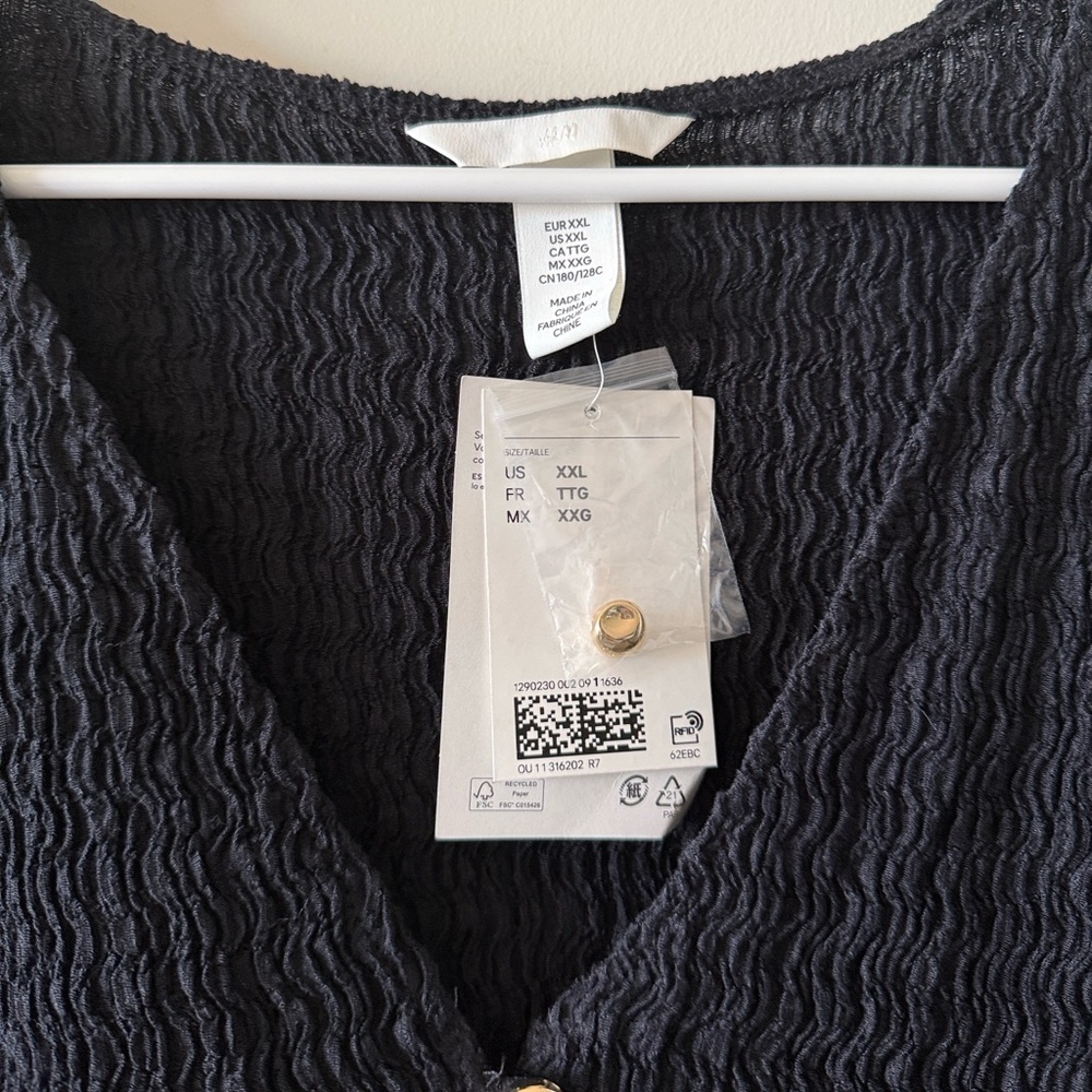 NWT H&M Textured Jersey Vest - Picture 9 of 10